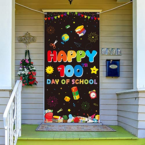 100 Days of School Door Cover, 35 x 71 inch