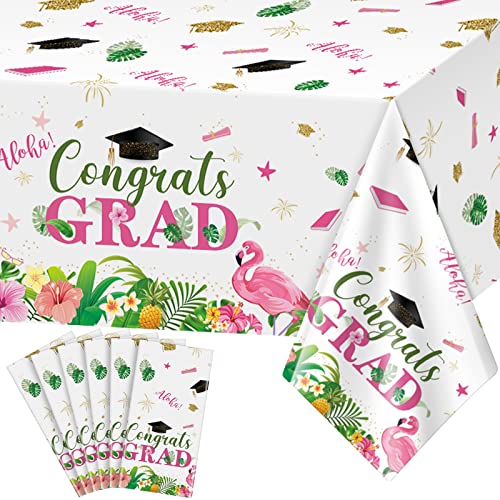 Aloha Rectangle Tablecloth, 54 x 108 inch, 6 pack