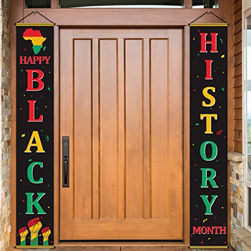 Black History Black Banner, 12 x 71 inch