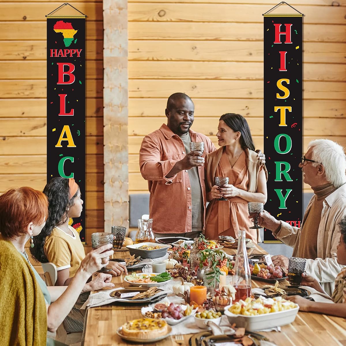Black History Black Banner, 12 x 71 inch view 4