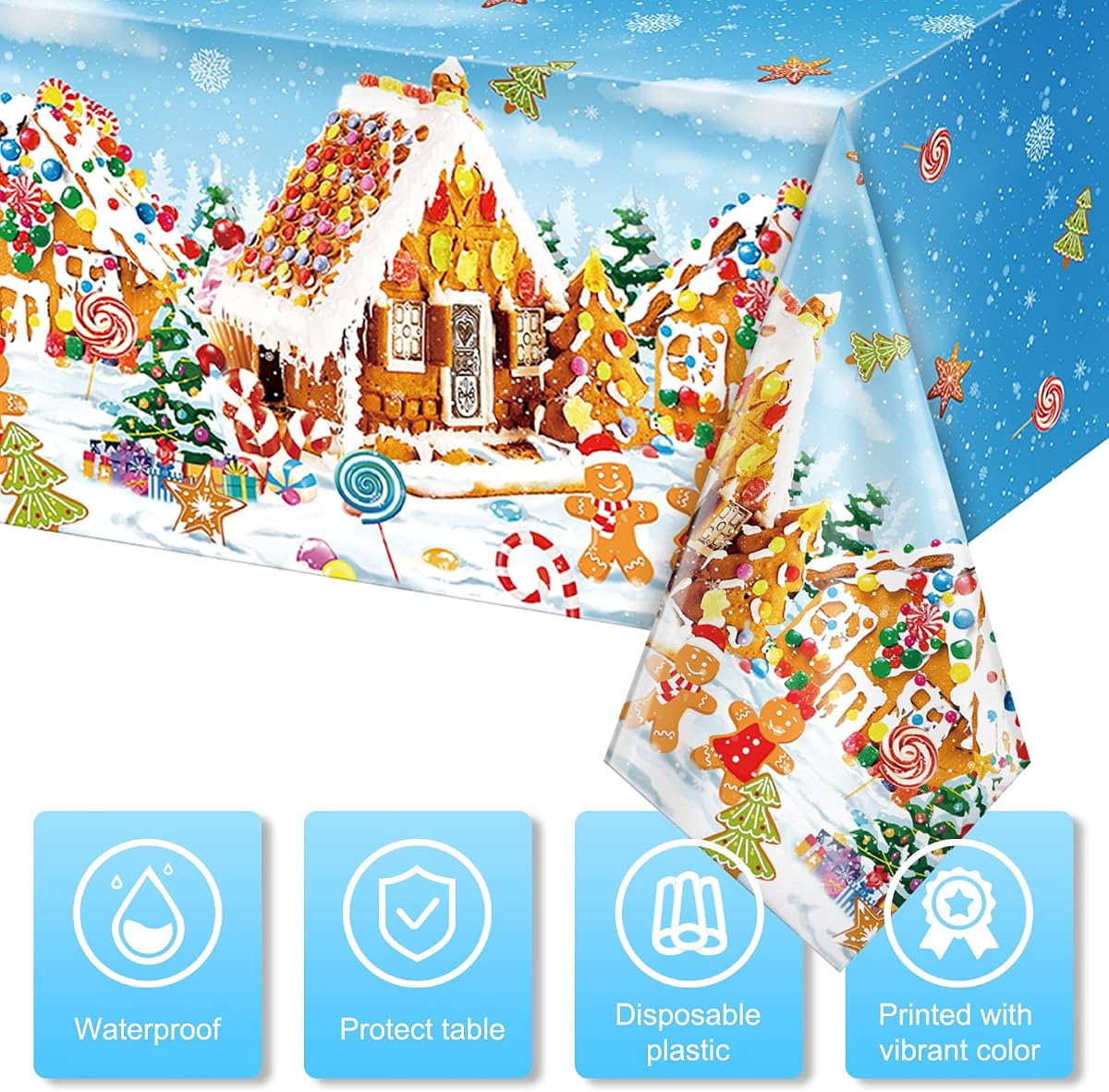 Christmas Banner, 54 x 108 inch, 3 pack view 3