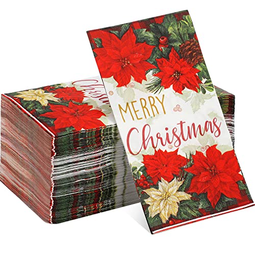 Christmas Red and Green Napkins, 100 pack