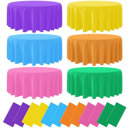 Cinco De Mayo Round Tablecloth, 84 inch round, 12 pack
