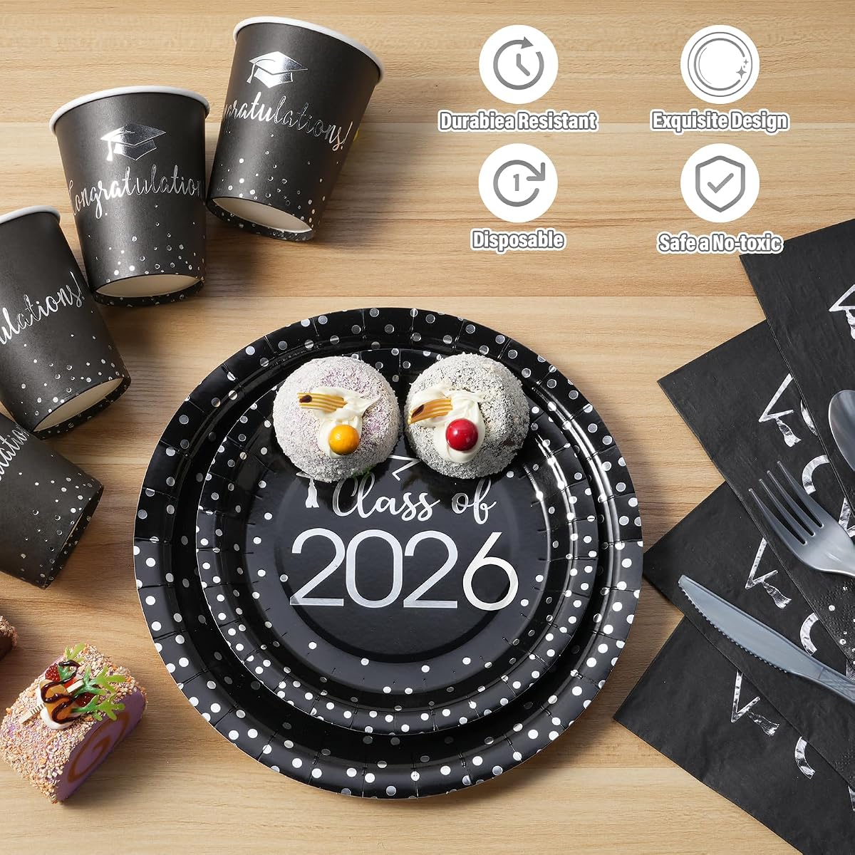 Class of 2026 Napkins 6Q6G, 350 pack view 3