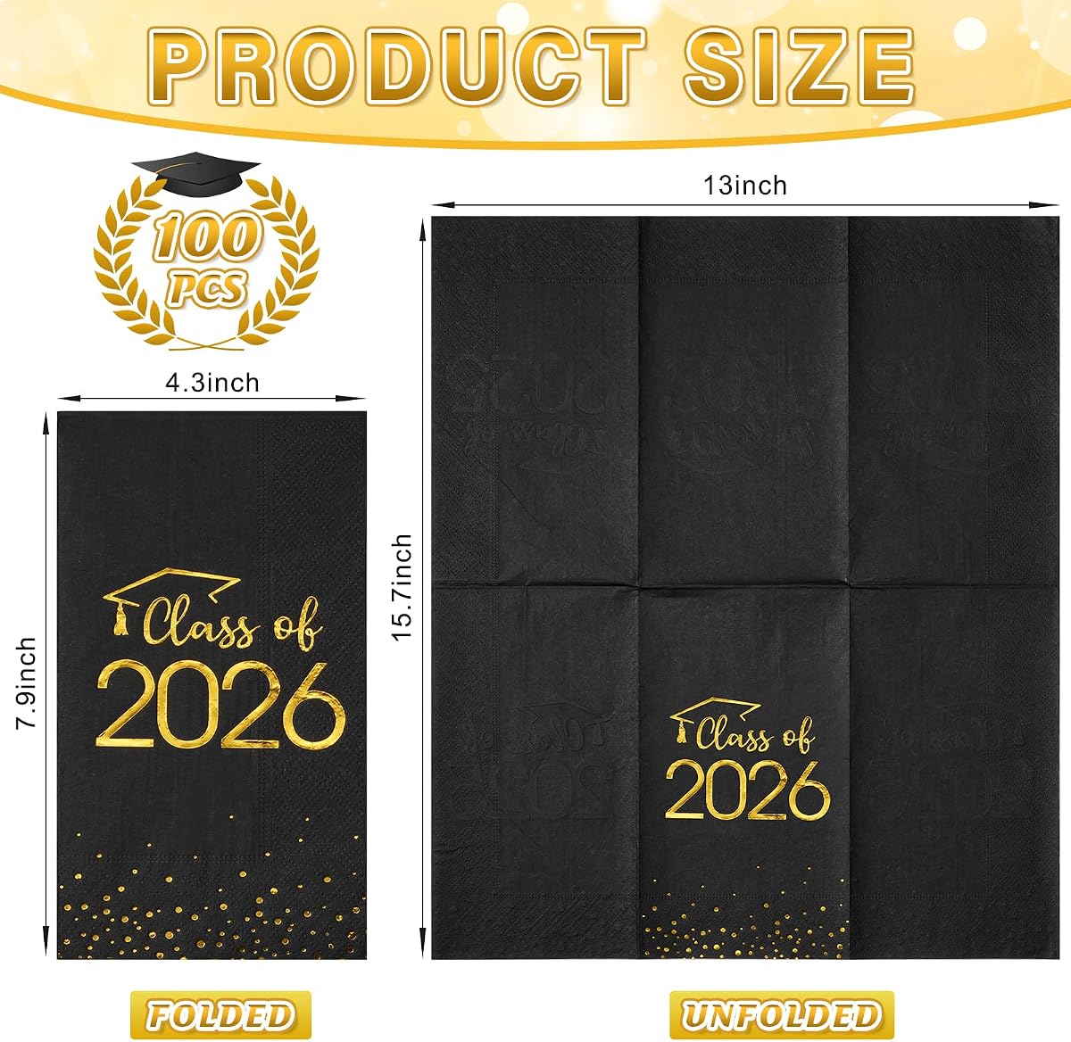 Class of 2026 Napkins CT51, 100 pack view 2