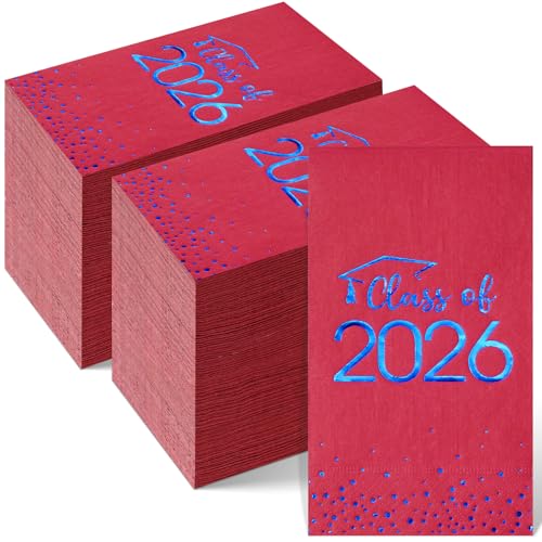 Class of 2026 Napkins Foil Dot, 200 pack