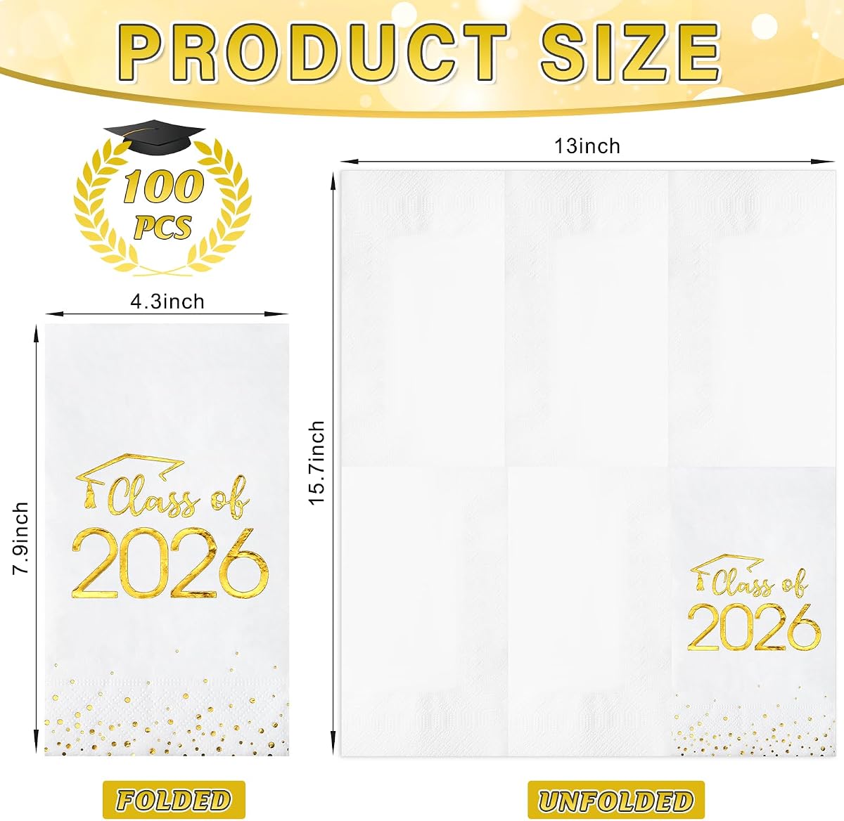 Class of 2026 Napkins L49Z, 100 pack view 2