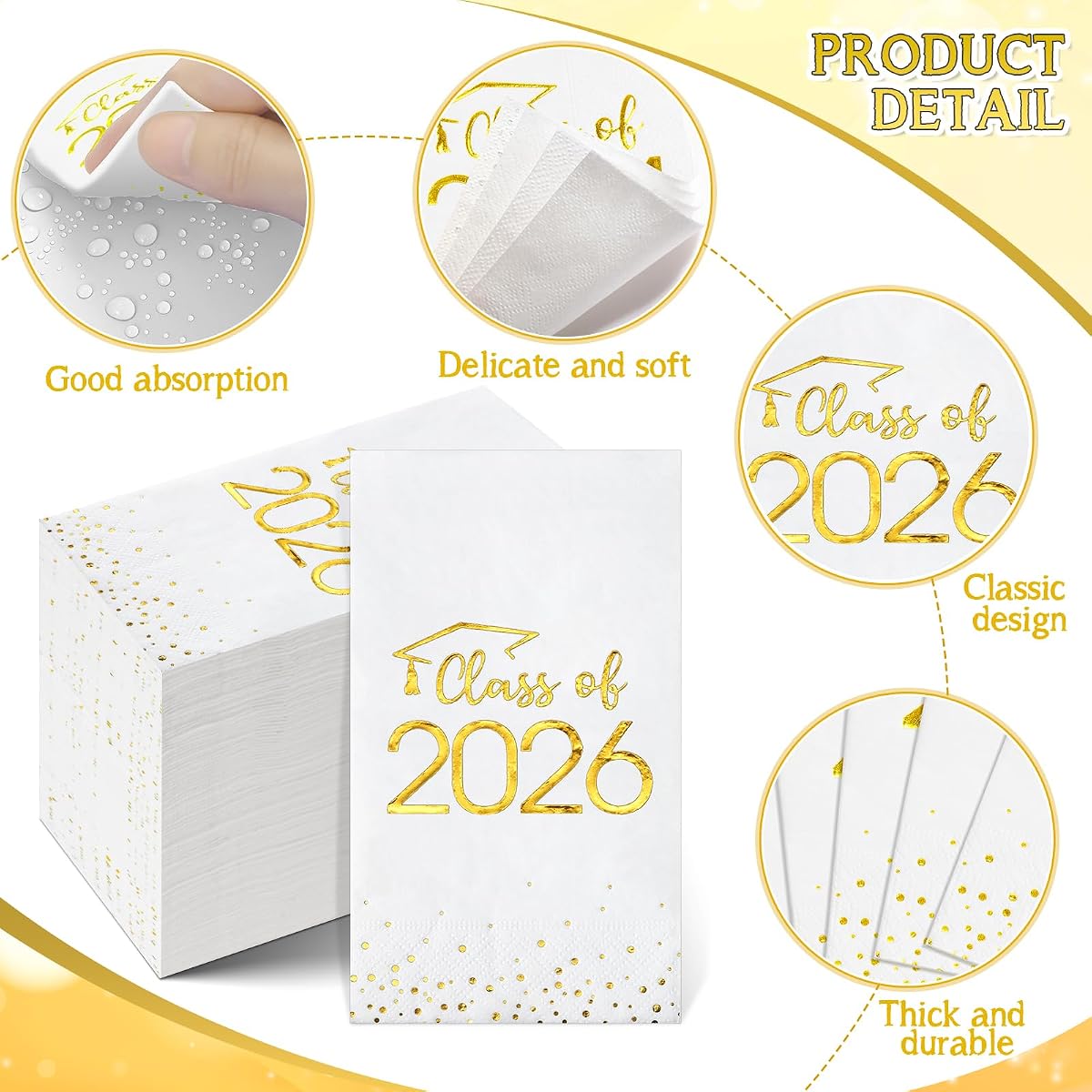 Class of 2026 Napkins L49Z, 100 pack view 3