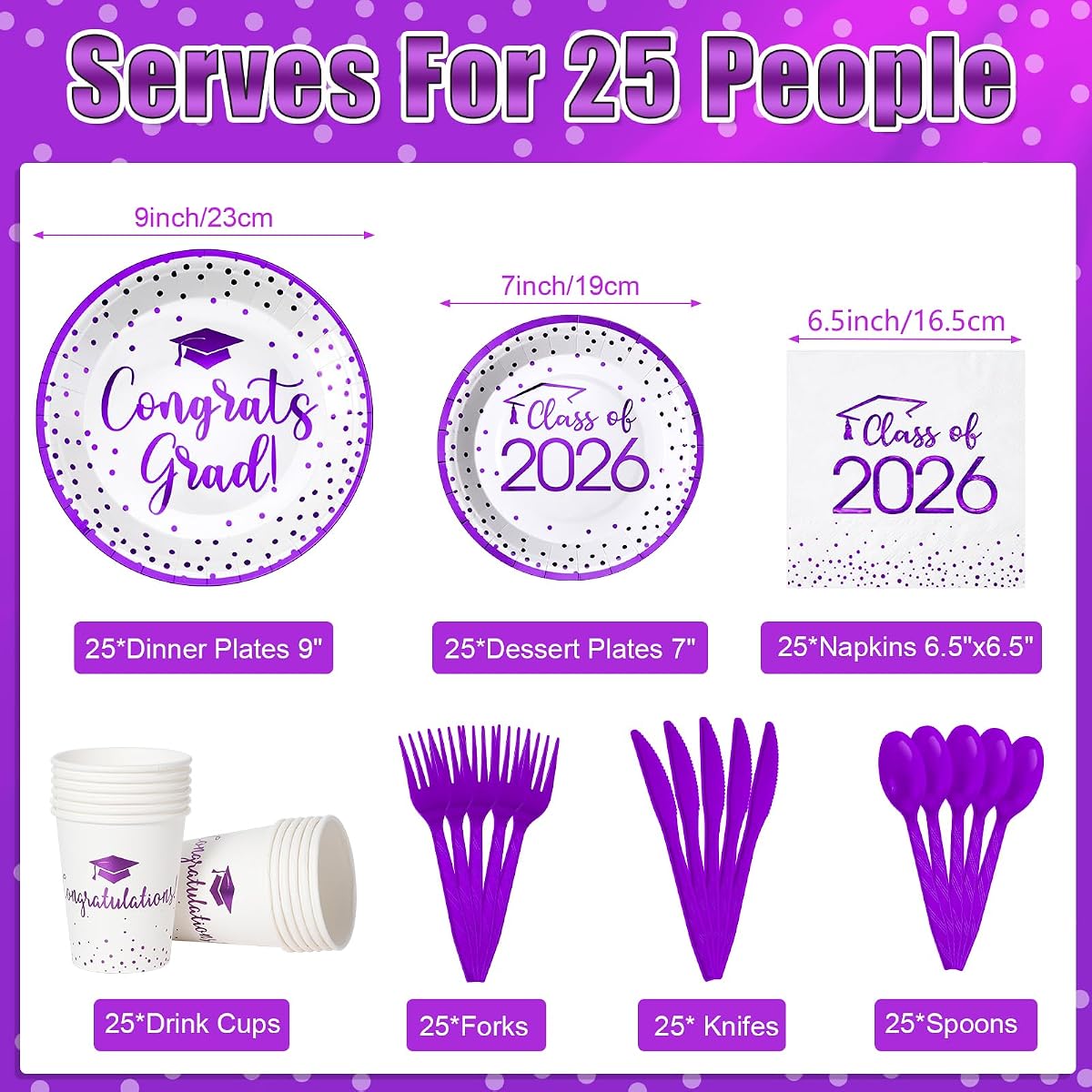Class of 2026 Napkins Paper, 175 pack view 2
