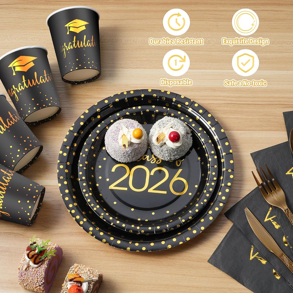 Class of 2026 Napkins Paper, 350 pack view 3