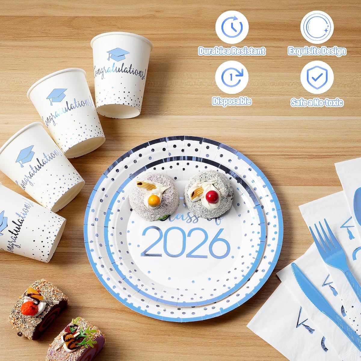 Class of 2026 Napkins Z1Z7, 350 pack view 3