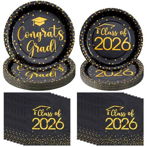 Graduation Gold Napkins, 150 pack
