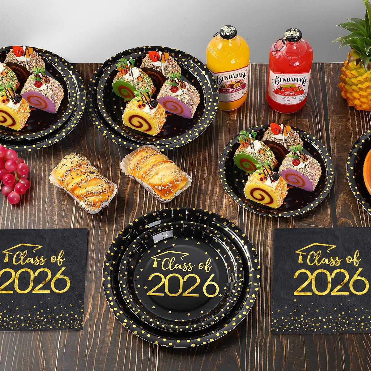 Graduation Gold Napkins, 150 pack view 4