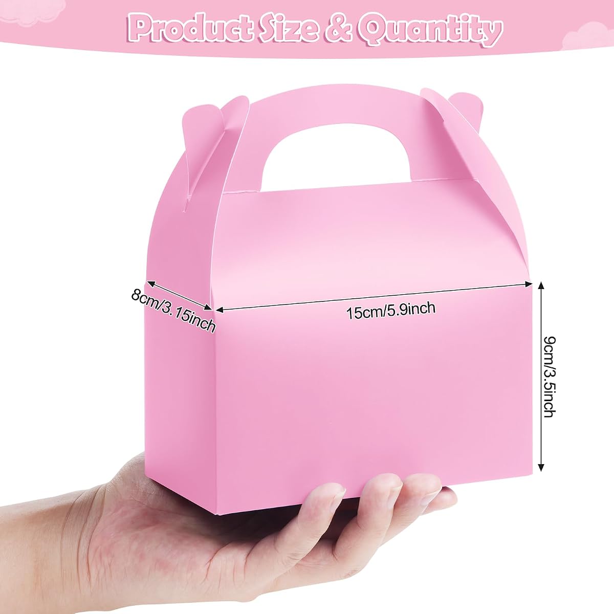 Pink Favor Boxes, 24 pack view 2