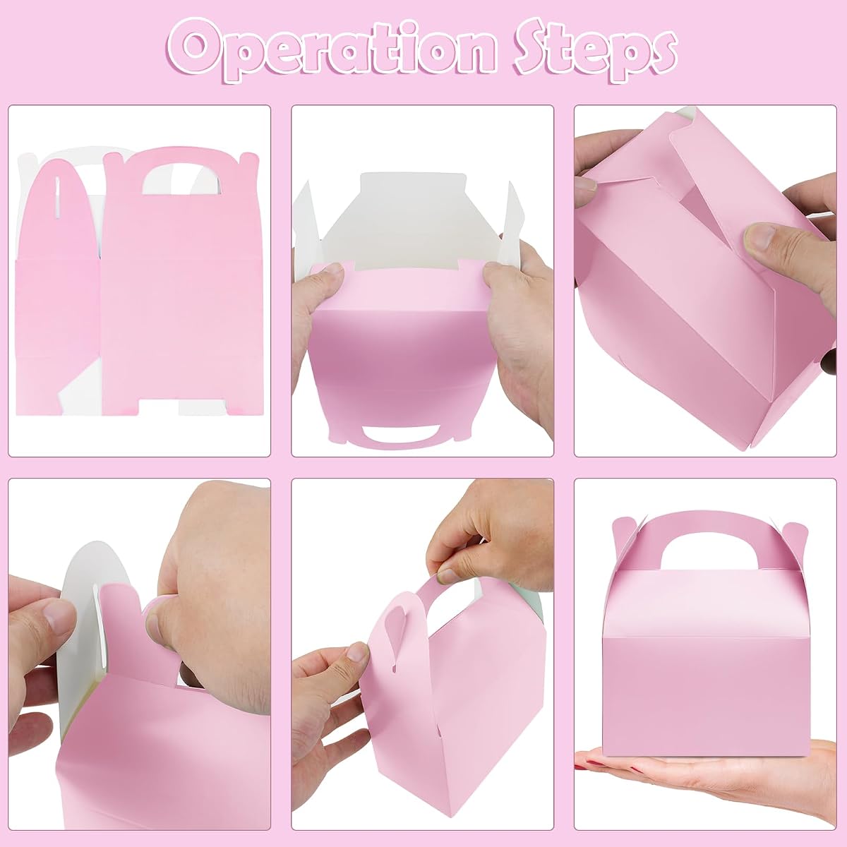 Pink Favor Boxes, 24 pack view 3