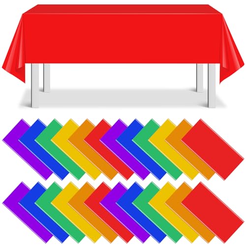 Rainbow Rectangle Tablecloth, 54 x 108 inch, 24 pack