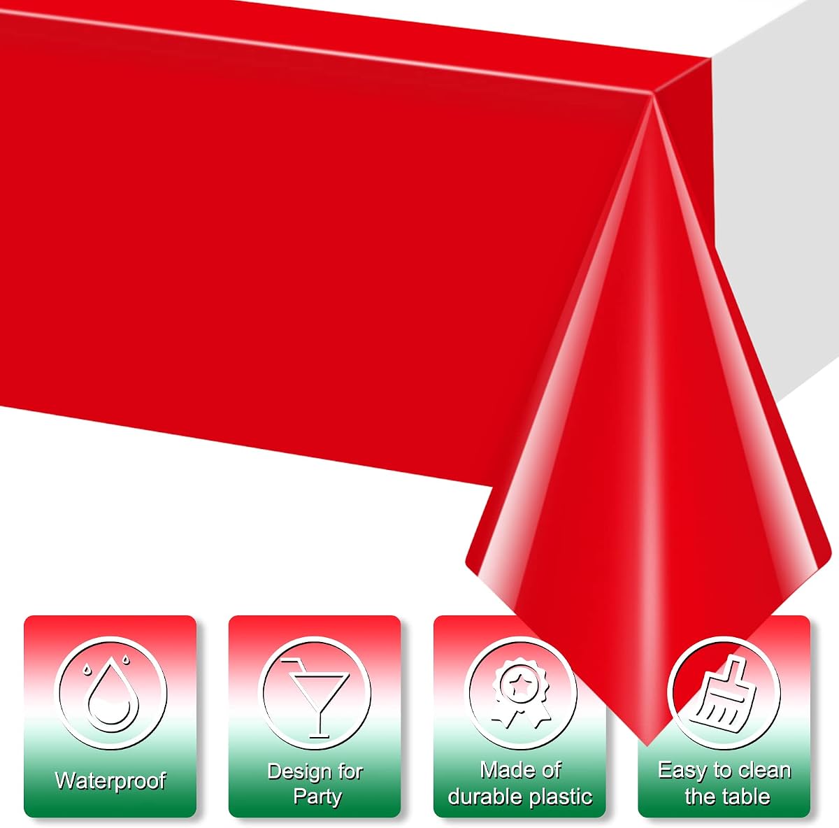 Rectangle Tablecloth, 54 x 108 inch, 6 pack view 3
