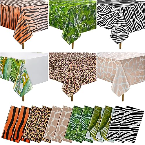 Safari Rectangle Tablecloth, 12 pack